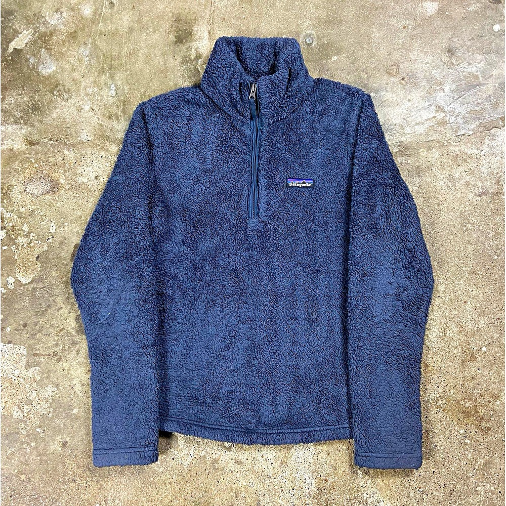 Patagonia Los Gatos 1/4 Zip Jacket Women's Size Small Blue Pullover Hiking Wear